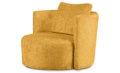 KONSIMO Drehsessel Raggi | Chenille, Senfgelb | Höffner