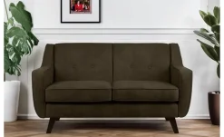 KONSIMO Einzelsofa Terso | Dunkelbraun, Kunstleder