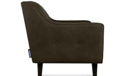 KONSIMO Einzelsofa Terso | Dunkelbraun, Kunstleder
