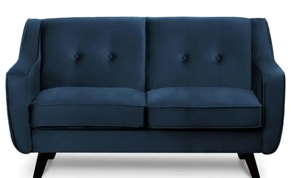 KONSIMO Einzelsofa Terso | Marineblau, Velours