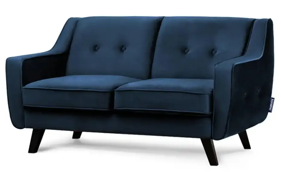 KONSIMO Einzelsofa Terso | Marineblau, Velours