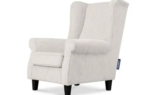 KONSIMO Ohrensessel Miles | Cordstoff, Creme | Höffner