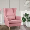 KONSIMO Ohrensessel Stralis | Webstoff, Flamingo