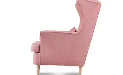 KONSIMO Ohrensessel Stralis | Webstoff, Flamingo