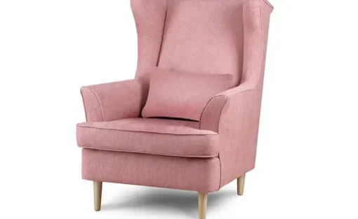 KONSIMO Ohrensessel Stralis | Webstoff, Flamingo