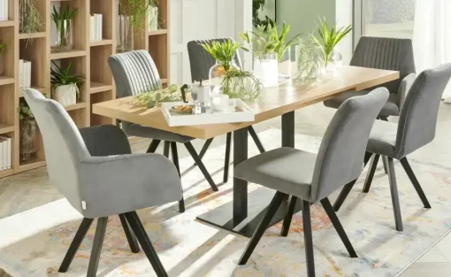 Kulissentisch ausziehbar Kris | Asteiche (Nachbildung)/ 120 cm