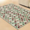 Kurzflorteppich Little Hearts | 200x300 cm, Beige, Rot, Grün
