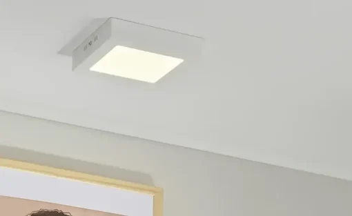 LED-Deckenleuchte, eckig, weiß matt  | 1230 lm