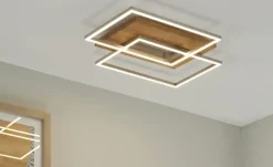 LED-Deckenleuchte, 2-flammig, Eiche natur | Höffner