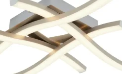 LED-Deckenleuchte, 4-flammig, Nickel matt | Höffner