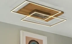 LED-Deckenleuchte, 2-flammig, Eiche natur ´groß´