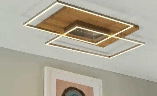 LED-Deckenleuchte, 2-flammig, Eiche natur ´groß´