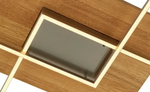 LED-Deckenleuchte, 2-flammig, Eiche natur ´groß´