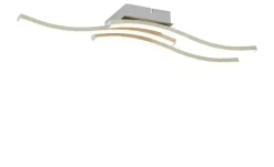 LED-Deckenleuchte, 3-flammig, Nickel matt | Höffner