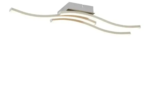 LED-Deckenleuchte, 3-flammig, Nickel matt | Höffner