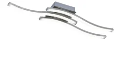 LED-Deckenleuchte, 3-flammig, Nickel matt | Höffner
