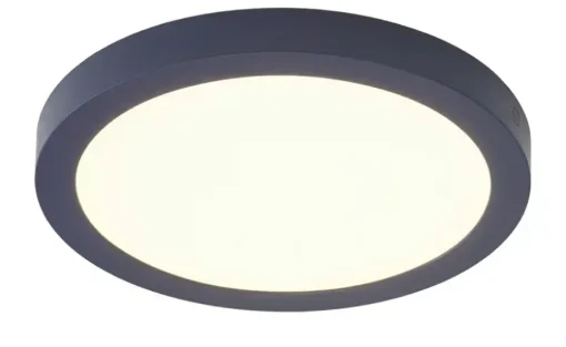 LED-Deckenleuchte, rund, dunkelblau | Dunkelblau, Weiß, matt