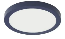 LED-Deckenleuchte, rund, dunkelblau | Dunkelblau, Weiß, matt