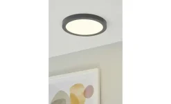 LED-Deckenleuchte, rund, dunkelgrau | Dunkelgrau, Weiß, matt
