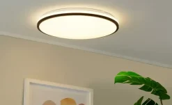 LED-Deckenleuchte, weiß mit schwarzem Ring `groß` | 48 W