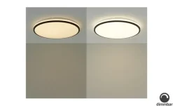 LED-Deckenleuchte, weiß mit schwarzem Ring `groß` | 48 W