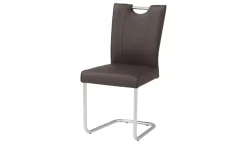 Leder-Schwingstuhl 6861 | Dunkelbraun | Möbel Höffner