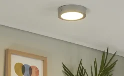 LED-Paneel, chrom matt, rund ´klein´ | Möbel Höffner