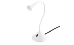 LED-Schreibtischleuchte, mit Flexarm weiß | lackiert, Weiß