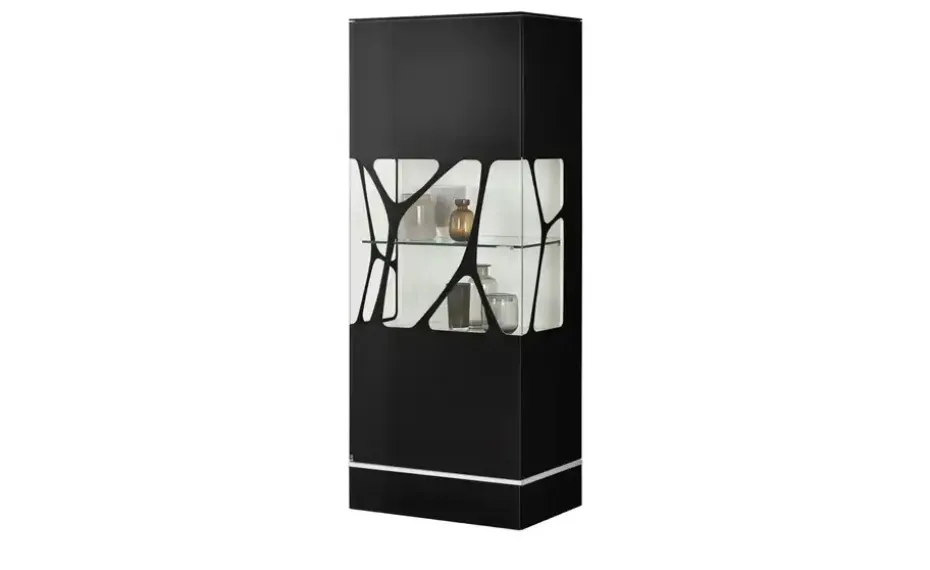 LEONARDO Highboard Cube | Schwarz | Möbel Höffner