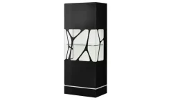 LEONARDO Highboard Cube | Schwarz | Möbel Höffner