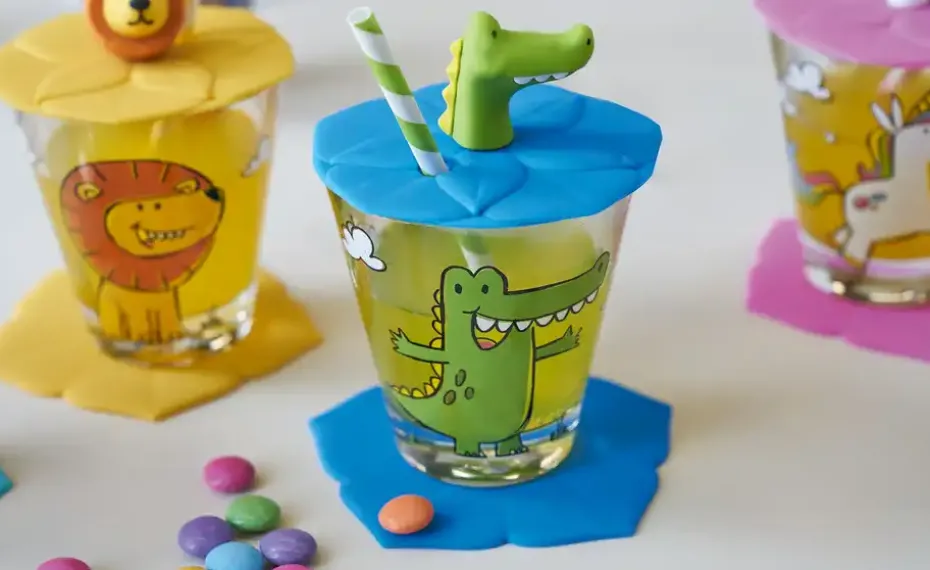 LEONARDO Kinder Trink - Set 9-tlg. Flamingo /Einhorn / Panda Bambini | Flamingo / Einhorn / Panda