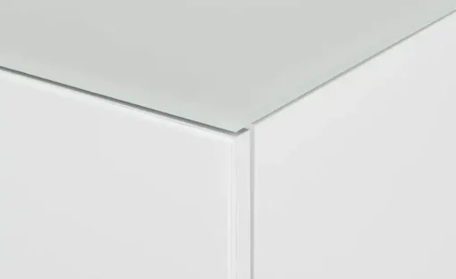 LEONARDO TV-Unterteil Cube | Weiß, Sockel | Höffner