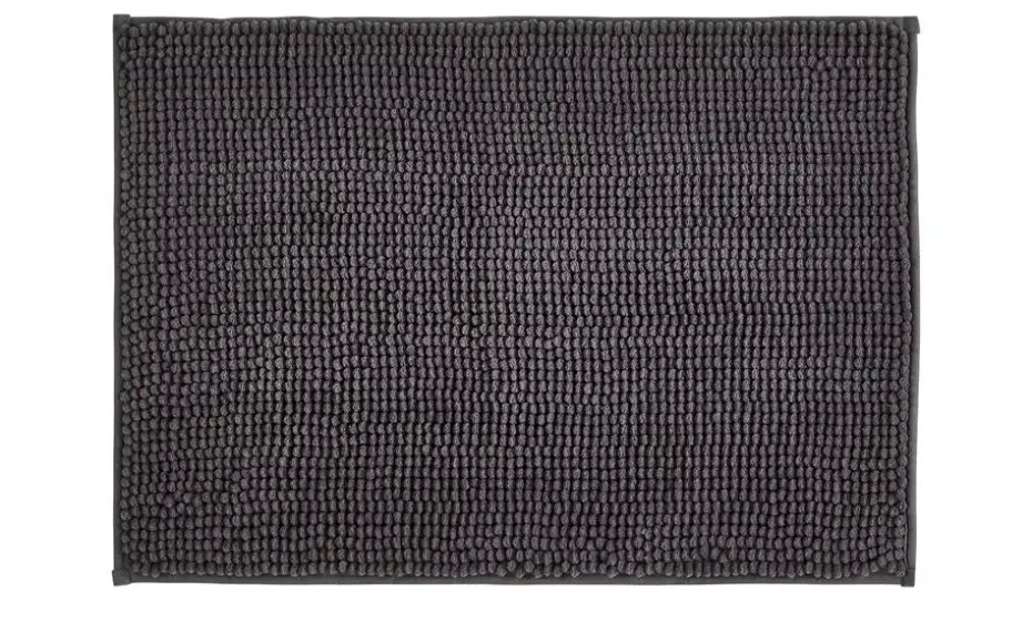 levelone Badematte Happy | Anthrazit, 40x60 cm