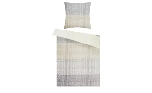 levelone Flanell-Fleece Bettwäsche Knitted | Höffner