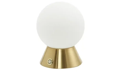 levelone LED-Tischleuchte, 1-flammig, messing-matt