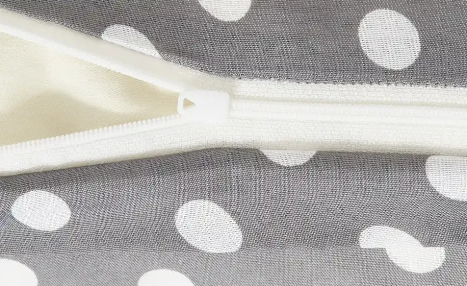 levelone Microfaser Bettwäsche Polka Dot | Dunkelgrau