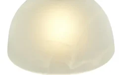 levelone Tischleuchte, Alabaster-Glas Weiß | Weiß, satiniert