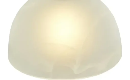 levelone Tischleuchte, Alabaster-Glas Weiß | Weiß, satiniert