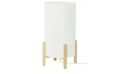 levelone Tischleuchte, 1-flammig, Bambus/ Papier