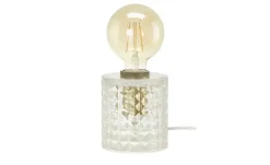 levelone Tischleuchte, 1-flammig, Glas in Diamant-Optik | Glas in Diamat-Optik