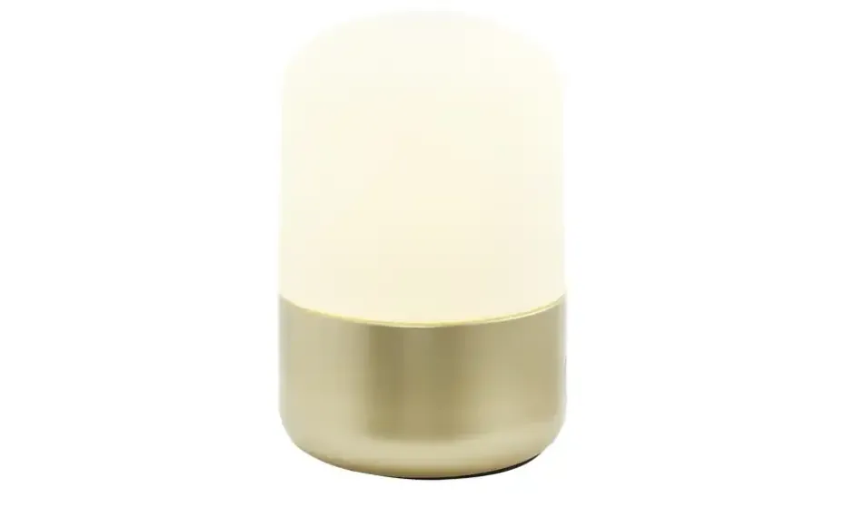 levelone Tischleuchte, 1-flammig, messing-matt