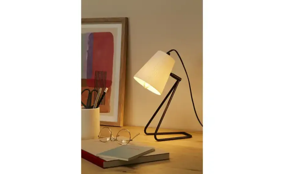 levelone Tischleuchte 1-flg.schwarz/weiß | Höffner