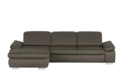 Lounge Collection Ecksofa aus Mikrofaser Kathrin | Khaki, links