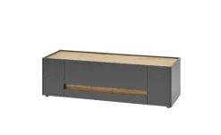 Lowboard Cande | Anthrazit, Eiche (Nachbildung), 140 cm