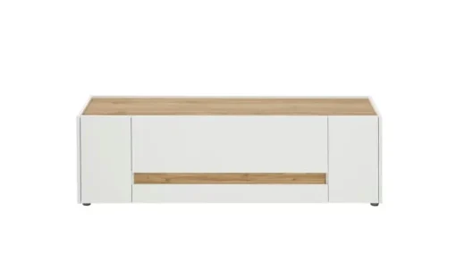 Lowboard Cande | Weiß, Eiche (Nachbildung), 140 cm