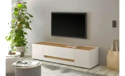 Lowboard Cande | Weiß, Eiche (Nachbildung), 170 cm