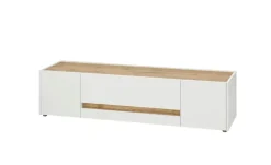 Lowboard Cande | Weiß, Eiche (Nachbildung), 170 cm