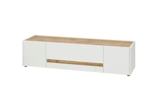 Lowboard Cande | Weiß, Eiche (Nachbildung), 170 cm