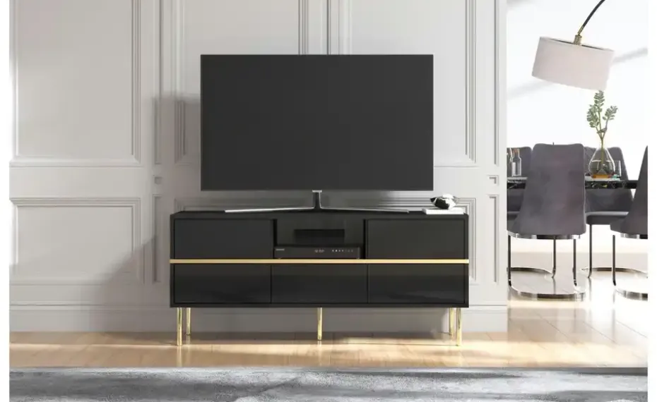 Lowboard Mirka | Schwarz | Möbel Höffner