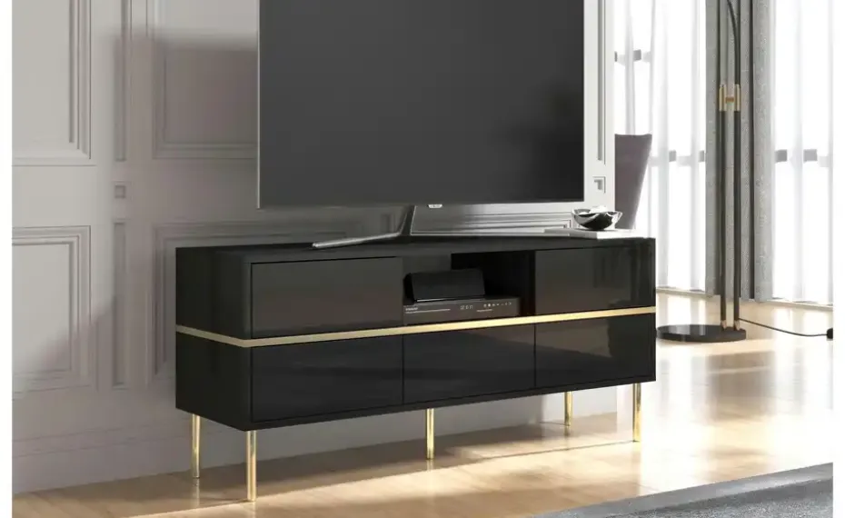 Lowboard Mirka | Schwarz | Möbel Höffner